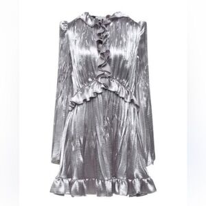 Philosophy di Lorenzo Serafini Silver Mini Dress